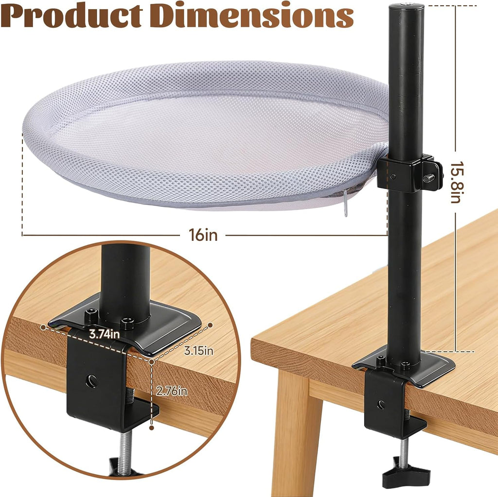 Cat Desk Bed with Interactive Hanging Ball