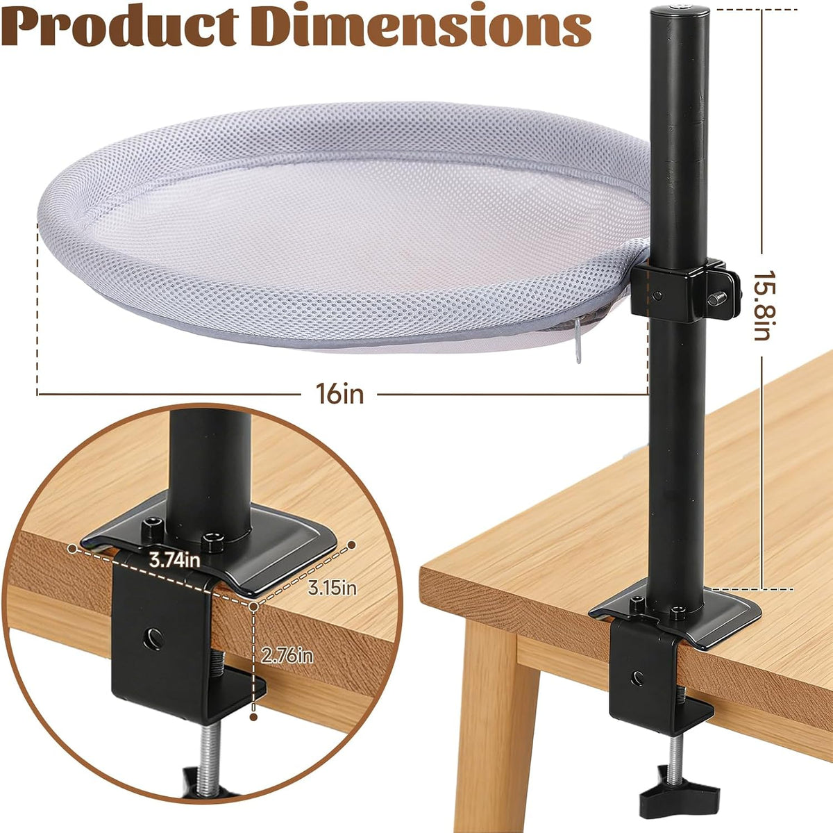Cat Desk Bed with Interactive Hanging Ball
