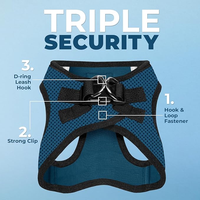 Best Pet Supplies Voyager Step-in Air All Weather Mesh Harness and Reflective - Image 3