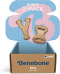 Benebone Puppy 2-Pack Dental Chew/Wishbone Real Chicken Tiny by Benebone