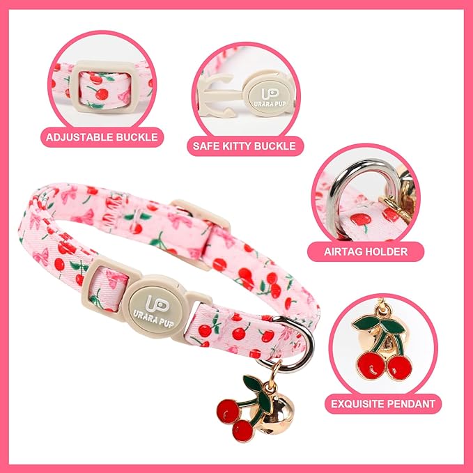 Cat Collar, Cat Collar with Bell, - Image 3