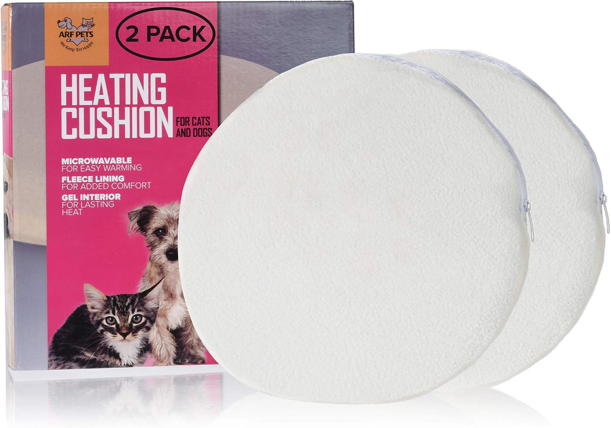 Arf Pets Microwavable Pet Heating Pad, Self Warming Cat Mat, Cozy Cover- Cushion is Included