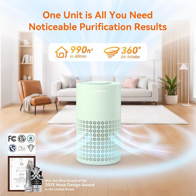 AIRROMI Air Purifier for Bedroom - Image 2