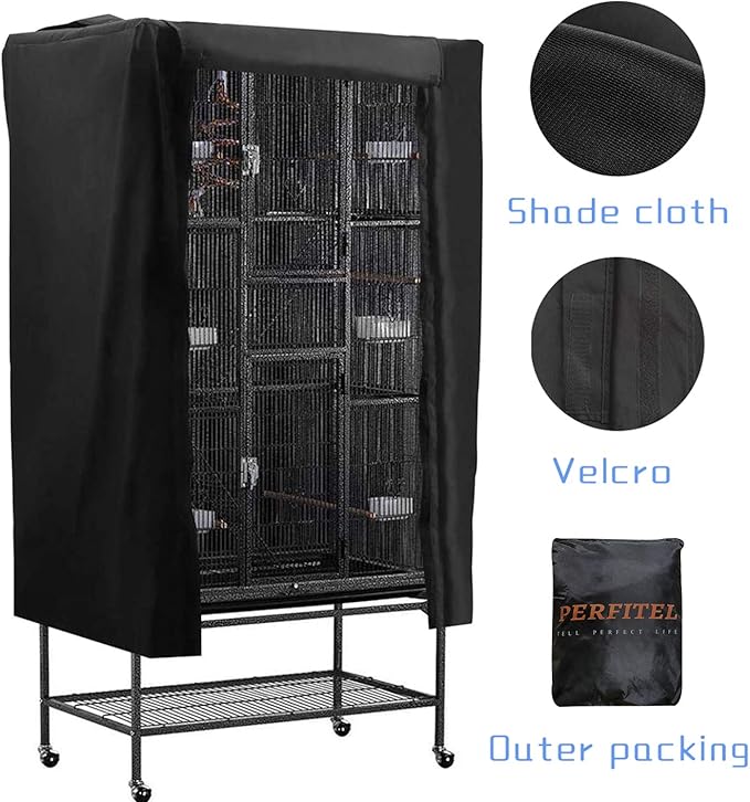 Universal Bird Cage Cover Good Night Birdcage Cover Black-Out Birdcage Cover - Image 3