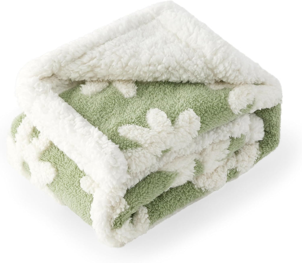 LE SURE Waterproof Dog Blankets for Medium Dogs Cute 3D Jacquard,30x40