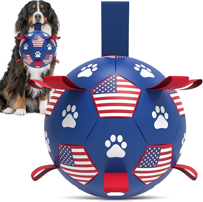 QDAN Dog Toys, Soccer Ball by QDAN