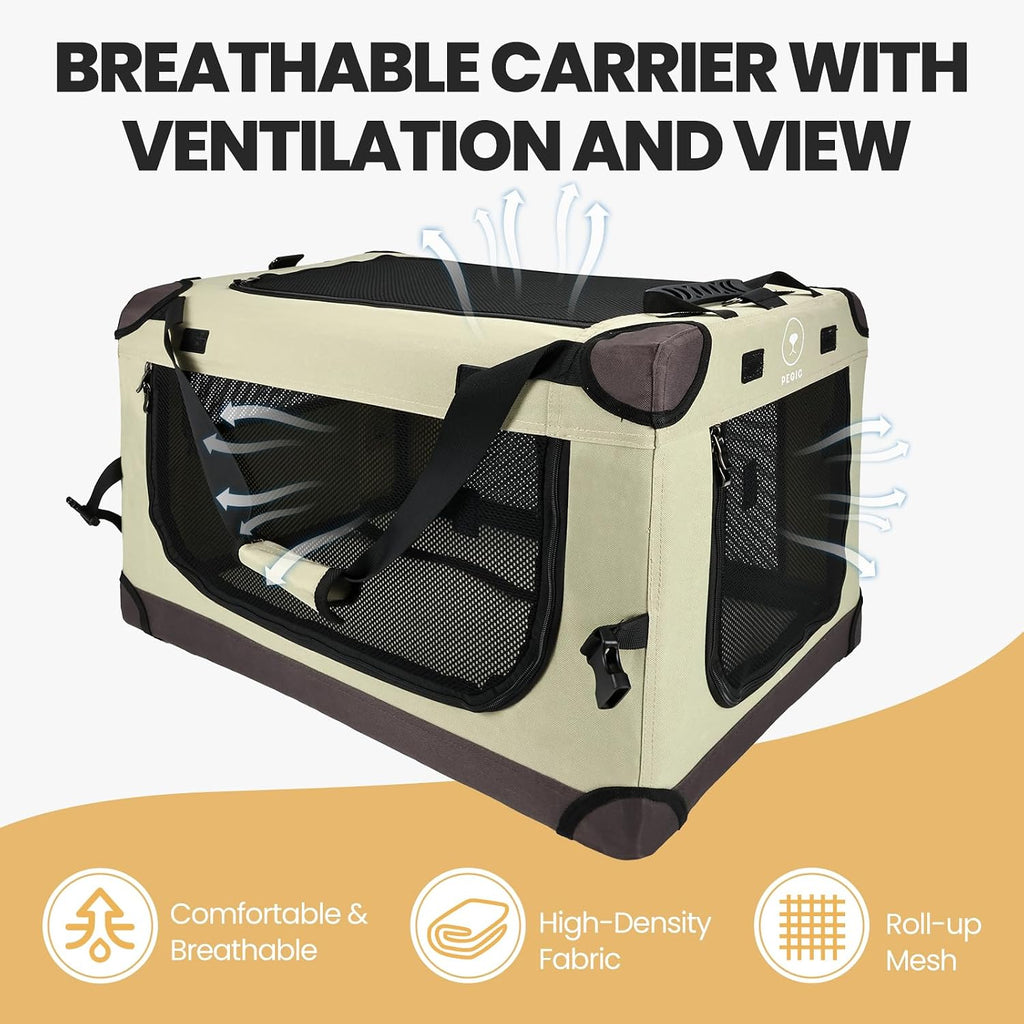 PEGIC Extra Large Cat Carrier, Brown