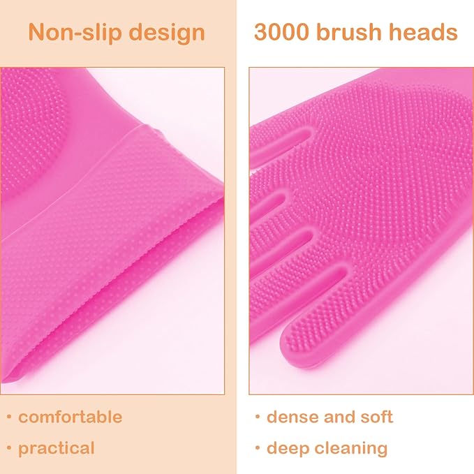 Pet Grooming Gloves, Dog Bathing Gloves - Image 3