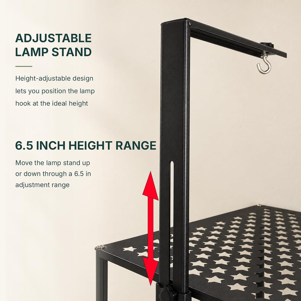 Turtle Basking Platform for 17-20 in Wide Aquarium, UVB Light Mount