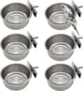 Tfwadmx 6 Pcs Bird Feeding Dish Cups Parrot Food Bowl Clamp Holder Coop Cup by Tfwadmx