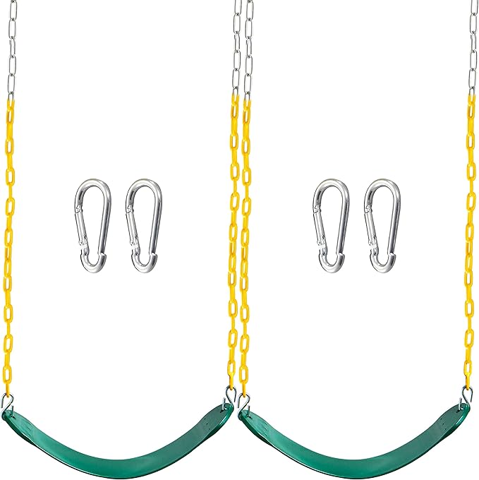 TURFEE 2 Pack Green Swing Seats Heavy Duty by Turfee