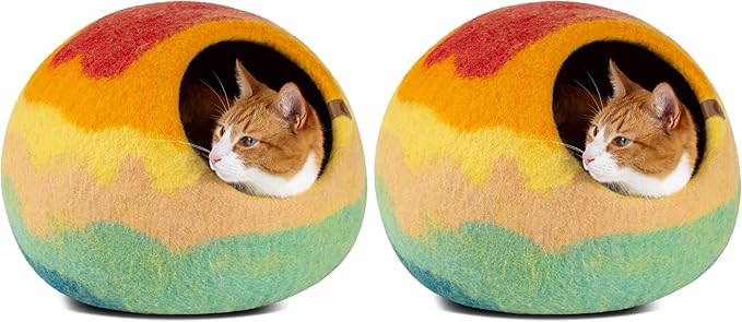 MEOWFIA Cat Cave – Premium Felt Cat Bed by MEOWFIA