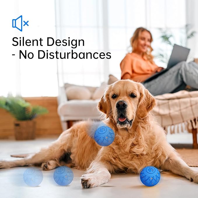 Interactive Dog Ball, Automatic Moving, Bouncing and Rotating, Silent Foam - Image 5