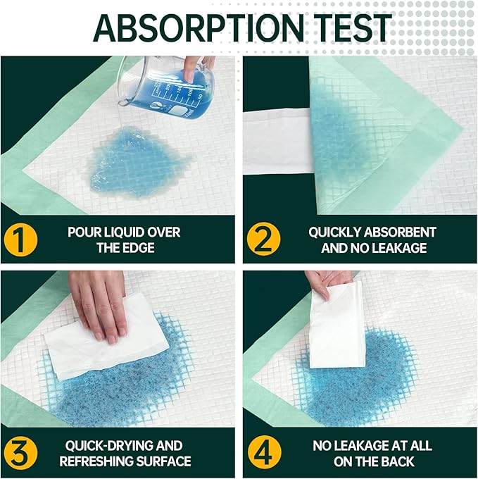 Disposable Bed Pads 40"X40" Extra Large Pee Pads - Image 9