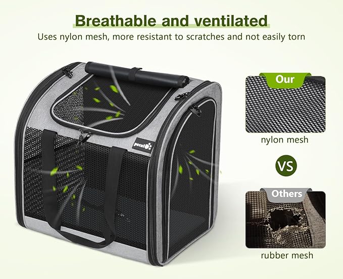 Pecute Cat Backpack with Widened Interior Space, Upgraded Dog Backpack Carrier - Image 5
