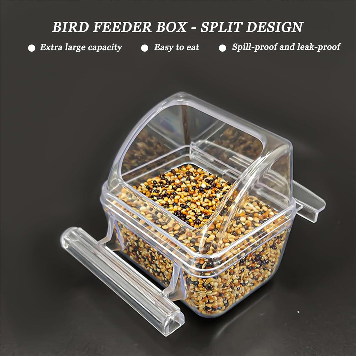 4 Pcs Bird Feeder Water Dispenser, Bird Feeder and Drinker Set, Automatic Bird Feeder for Cage, Hanging Bird Food Bowl, Bird Cage Accessories for Hamsters,Pigeons,Parrot