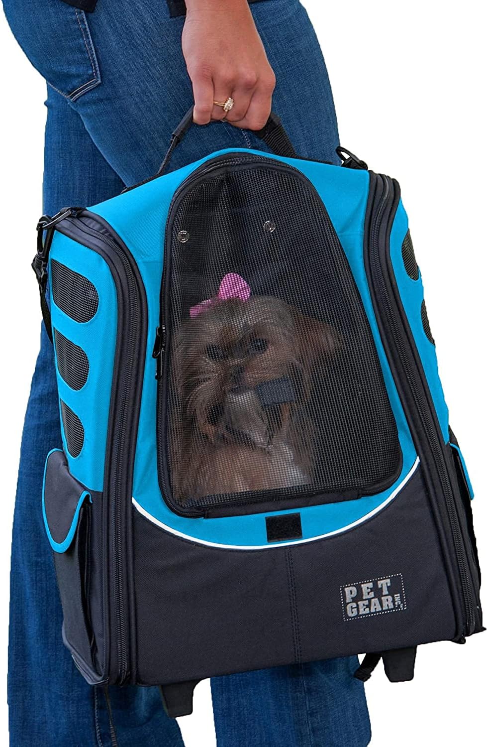 Pet Gear I-GO2 Roller Backpack, Medium Escort, NEW Ocean Blue