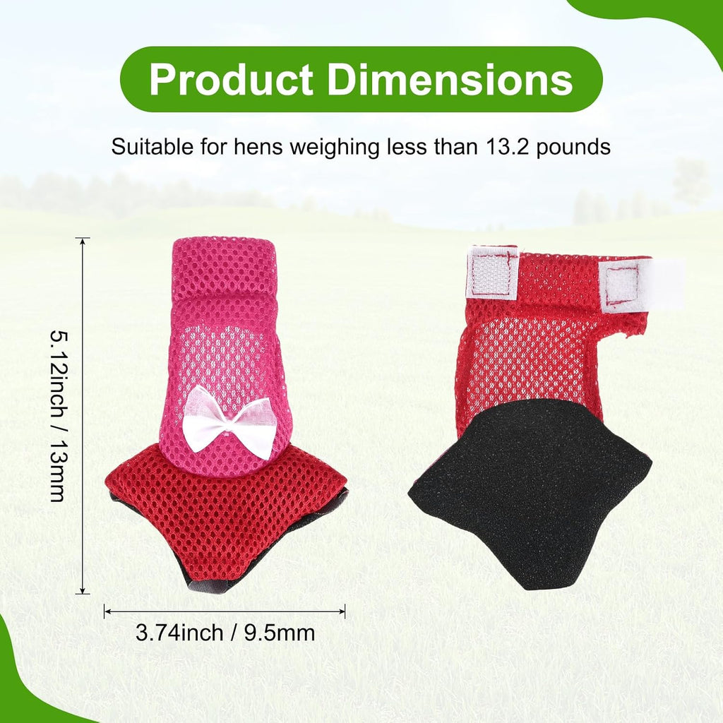 M METERXITY 1-Pack Chicken Shoes, Mesh Fabric Anti-Slip Chicken Feet Boots for Hens/Rooster Indoor Outdoor Use, Chicken Coop Sandals Shoes [Pink-red, Size L]
