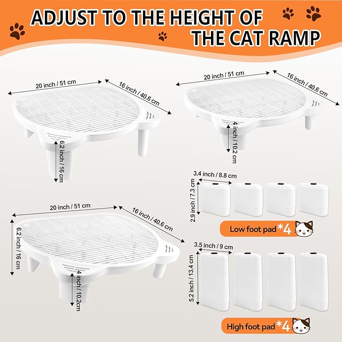Adjustable Cat Ramp Litter Box Step Double Layer - Image 3