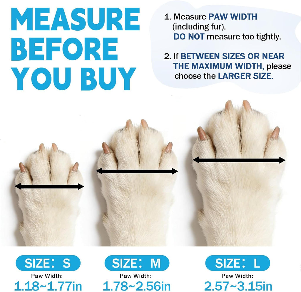 Disposable Dog Boots for Paw Licking & Hot Pavement, 32 Count, L