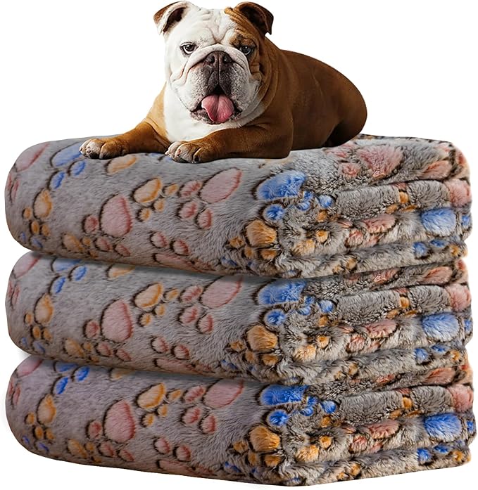 Rezutan 1 Pack 3 Blankets for Dogs, Dog Blanket for Medium Pet Cat, Premium by Rezutan