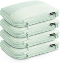 4 Medium Compression Packing Cubes for 3–7 Day Travel, Light Green