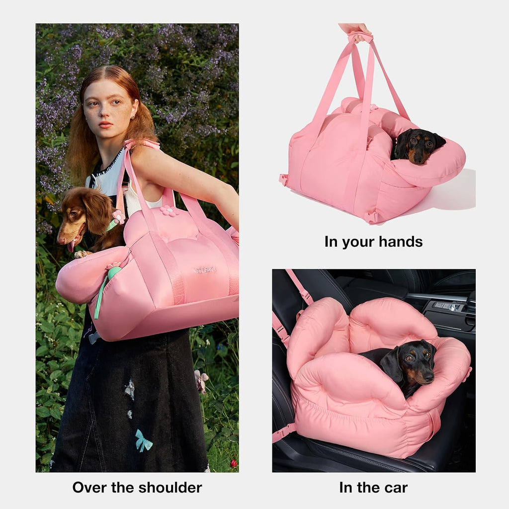 VETRESKA Dog Carrier Dog Car Seat for Small Dogs Washable Cat Carrier