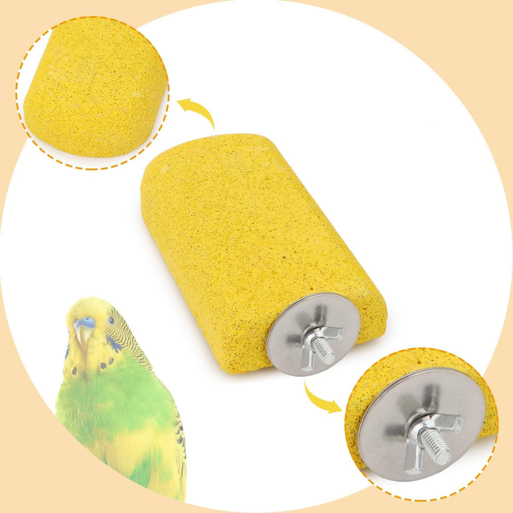 Hypeety Bird Beak Grinding Stone Cage Calcium Mineral Paw Grinding Block