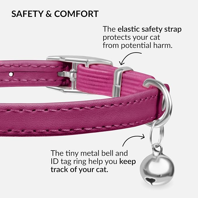 CollarDirect Leather Cat Collar - Image 3