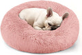Dogs Bed for Small Dogs, Anti-Anxiety Washable Round Bed by Hoewina
