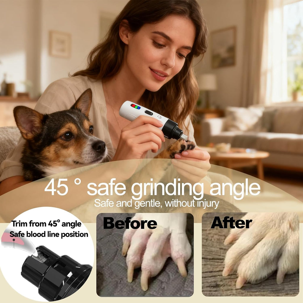 Silent Paws Quiet Pet Nail Grinder, 2 Replacement Heads