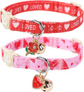 Cat Collar, 2 Pack Cat Collars Cute Breakaway Kitty Collar by UPURARAPUP