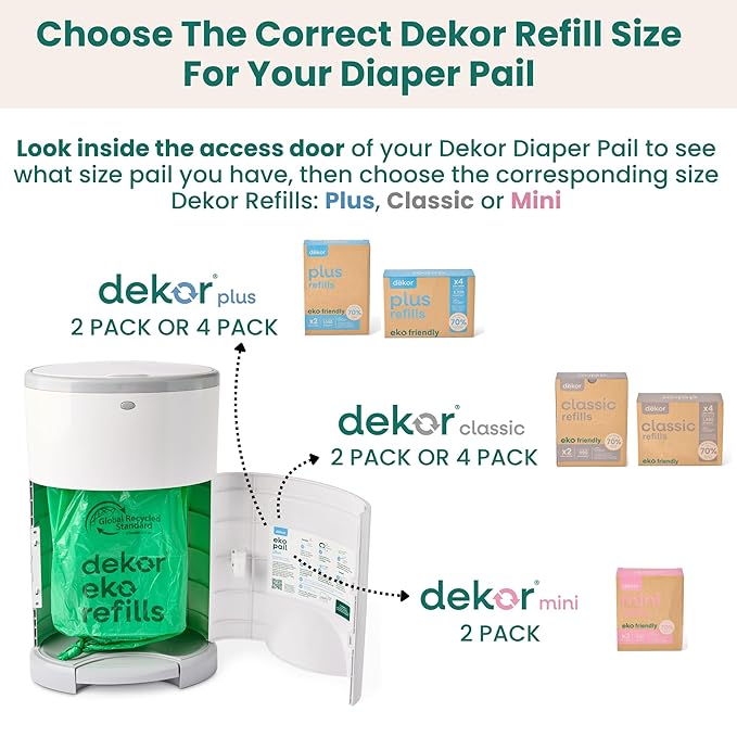 Diaper Dekor EKO Plus Diaper Pail Gift Set - Image 6