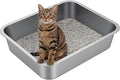 Large Stainless Steel Litter Box by Unknown