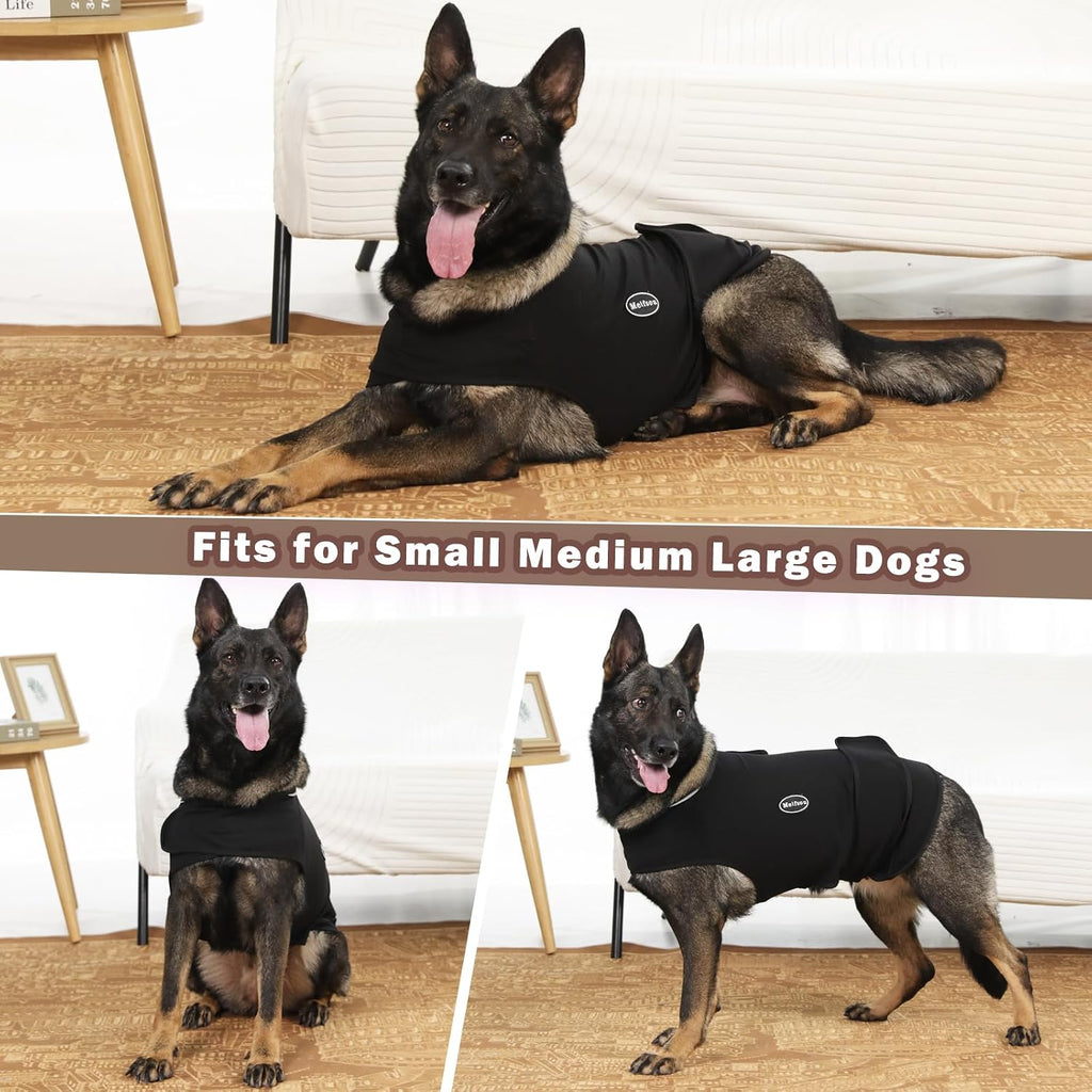 Meifsou Dog Anxiety Vest, Skin-Friendly Thunder Jacket for Dogs, Dog Calming Shirt for Thunder, Fireworks, Vet Visits and Separation - Keep Pet Calm Without Medicine, Fit for Small Medium Large Dogs