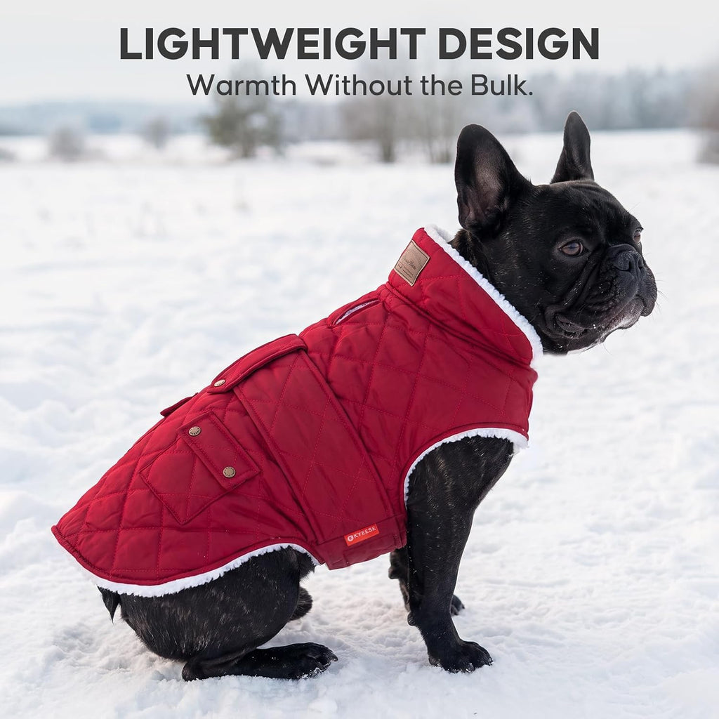 KYEESE Waterproof & Windproof Dog Coat for Small Dogs Puffer Jacket