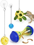 Bearded Dragon Enrichment Toys, Interactive Reptile Feeder Ball Set