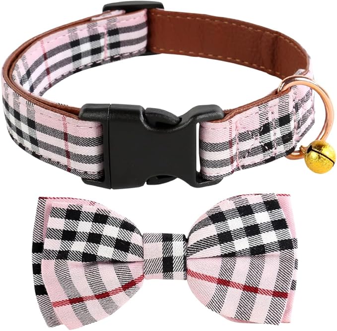 Yizepet Dog Collar with Bow Tie- Adjustable pet Collar - Image 2