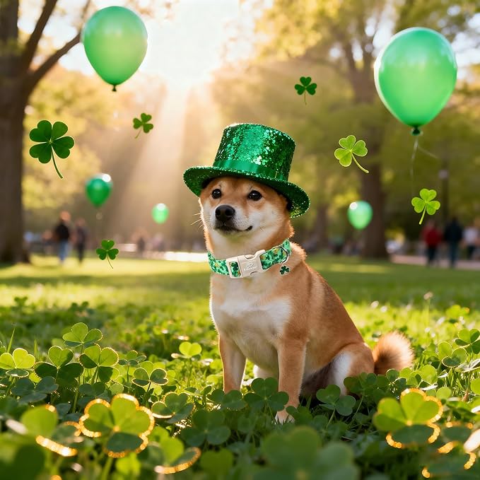 St. Patrick's Day Dog Collar for Medium Dogs - Image 3