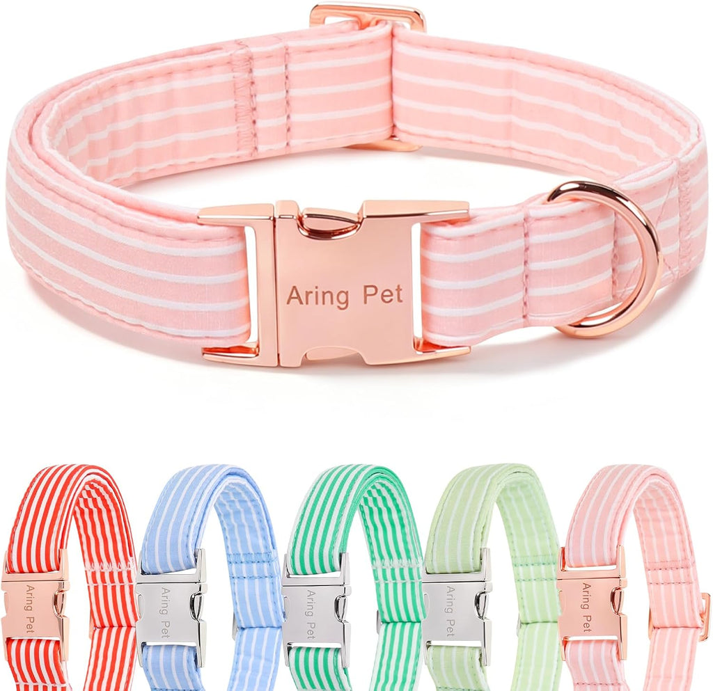 ARING PET Fall Dog Collar-Cotton Maple Leaves Dog Collar for Small Dogs, Adjustable Lightweight Dog Collars with Quick Release Buckle for Small Medium Large Dogs