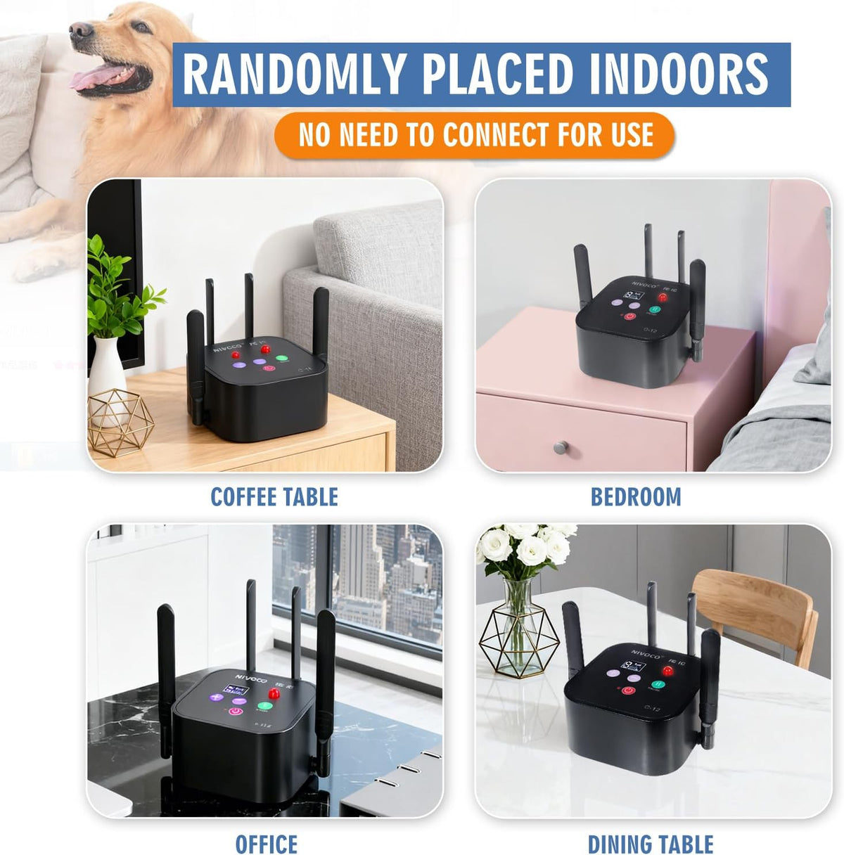 Wireless Dog Fence Intelligent Pet Electric Containment System