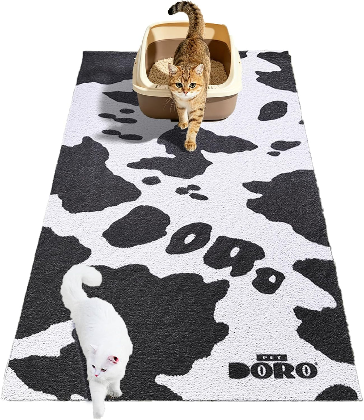 Doro Cat Litter Mat, 23 x 15 Inch Waterproof Litter Trapping Mat