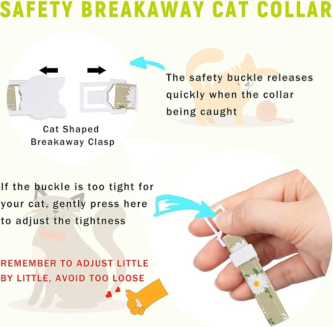 Airtag Cat Collar, JXFUKAL Kitten Collar Breakaway - Image 4