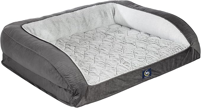 Serta Orthopedic Supportive Foam Quilted Couch Dog Bed by Serta