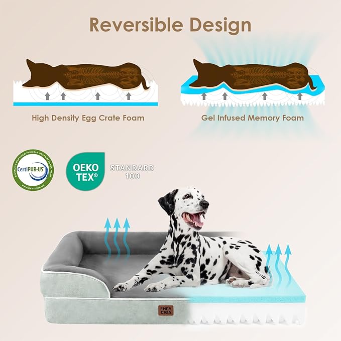 EHEYCIGA Orthopedic XL Dog Beds, Waterproof Memory Foam Dog Bed - Image 4