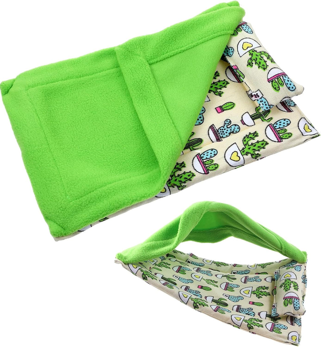 3 Pack Bearded Dragon Bed, Reptile Sleeping Bag, Reptile Pets' Sleeping Bag Set with Pillow Lizard Sleeping Bag Blanket Soft Warm Hideout Terrariums Accessories for Reptile Lizard Bearded Dragon