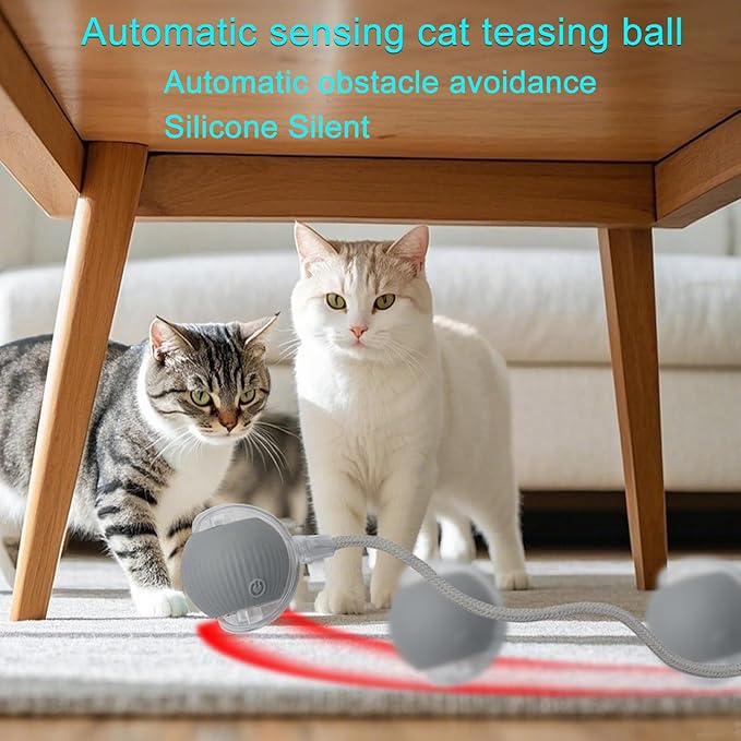 Interactive Cat Dog Toy Ball: Indoor Small Automatic Moving Smart Rolling Fun - Image 8