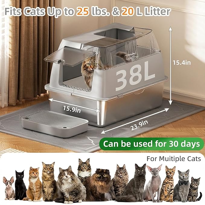 Stainless Steel Litter Box - Image 2