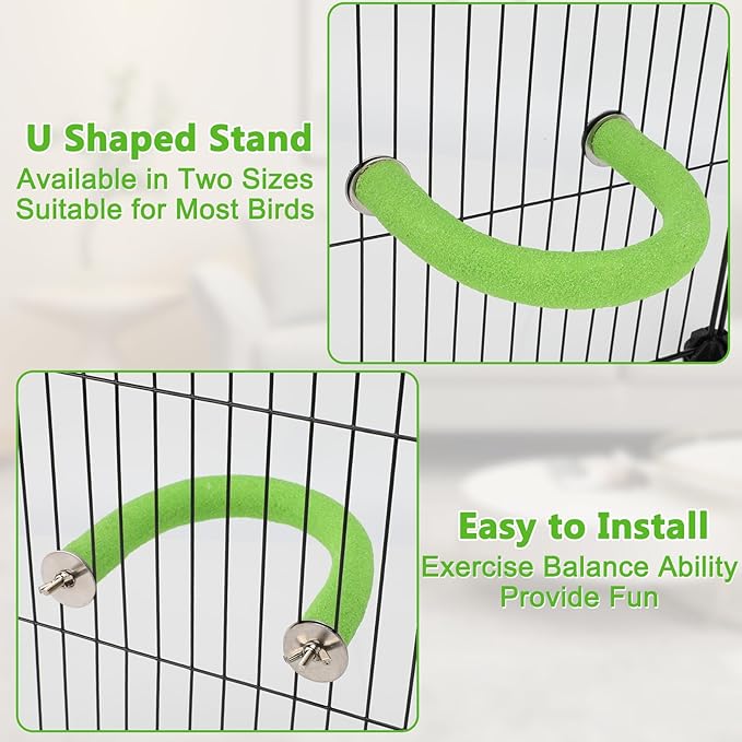 Rypet U Shape Parrot Perch Stand Toy - Image 7