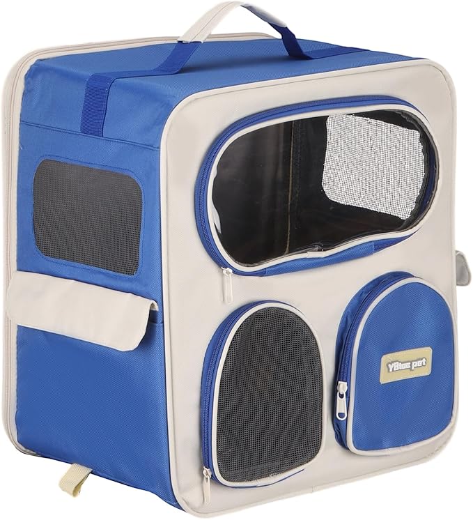 Pet Backpack Carrier, Portable and Ventilated, Nylon Dogs Cats and Small by Unknown